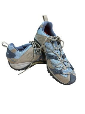 Merrell Siren Sport women's trail hiking shoes periwinkle blue/gray/tan Size 8.5